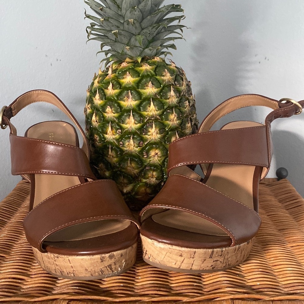 Franco Sarto cork wedges- 7.5m